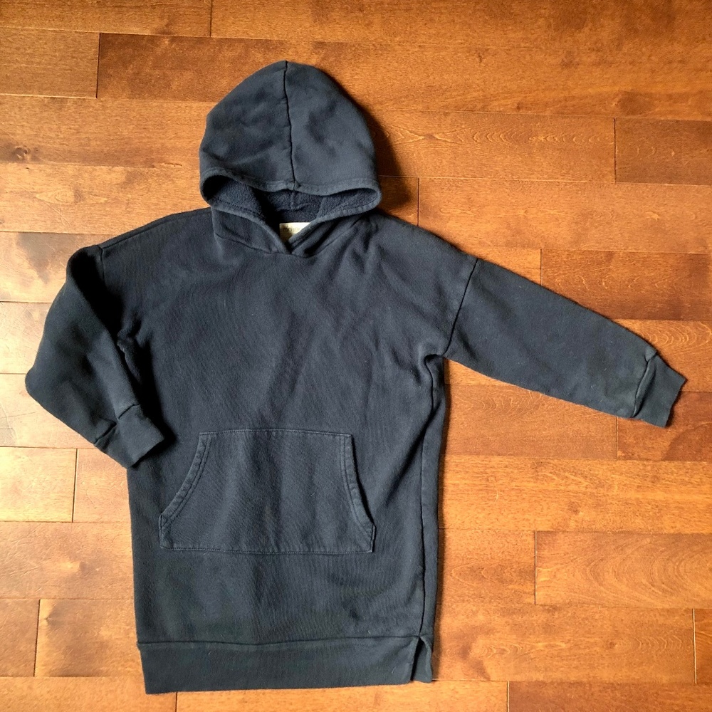 Mini Mioche fleece hoodie dress (size 6-7)